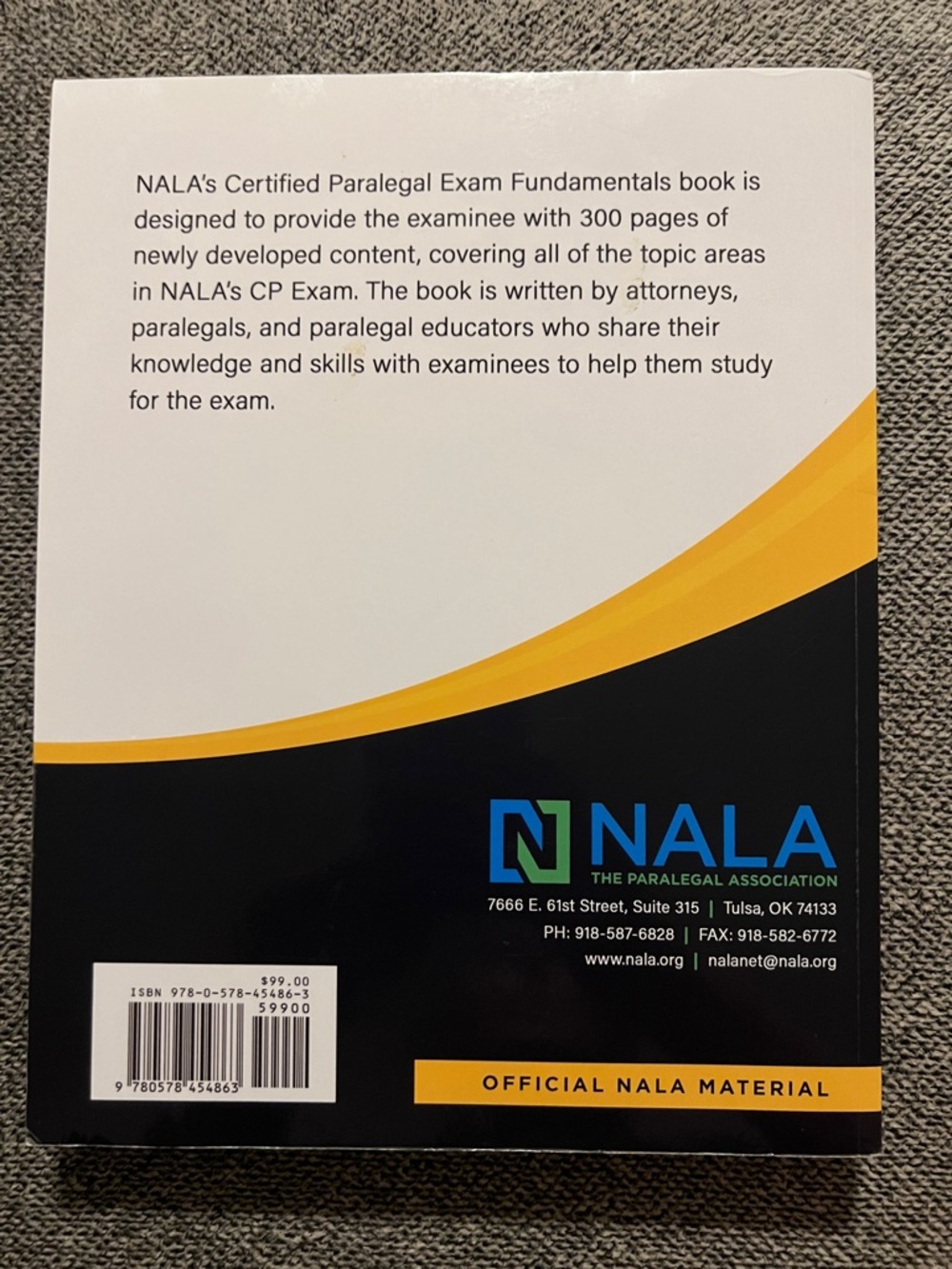NALA Certified Paralegal Exam Fundamentals Book Paperback. 394 pages. - Picture 2 of 7